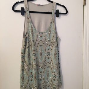Calypso St Barth Beaded Tank top size M